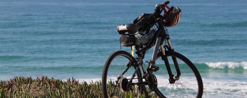 Пляж велосипедисты