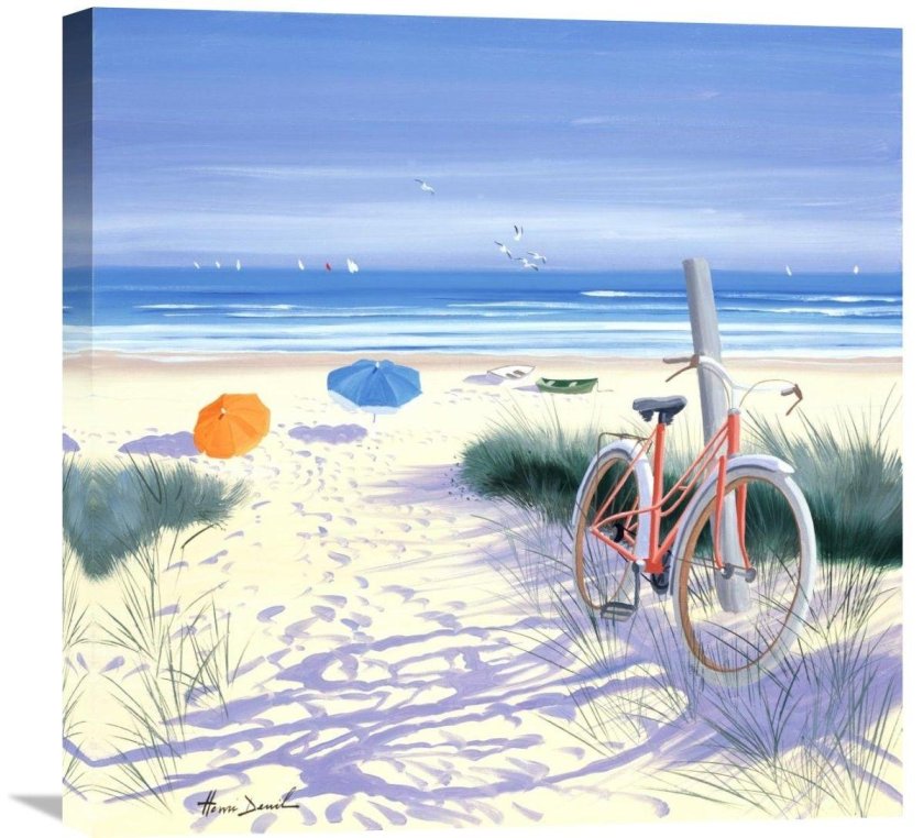 Пейзаж с велосипедом