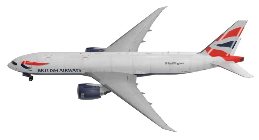 Fokker 100 british airways 3d model