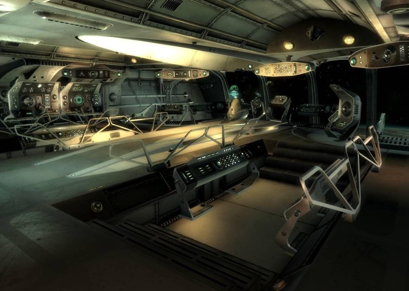 Космический корабль Старшип внутри