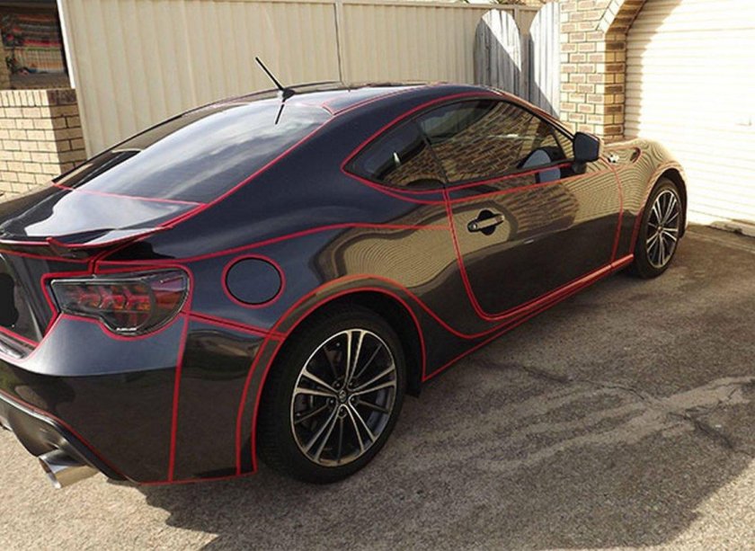 Необычная покраска машины