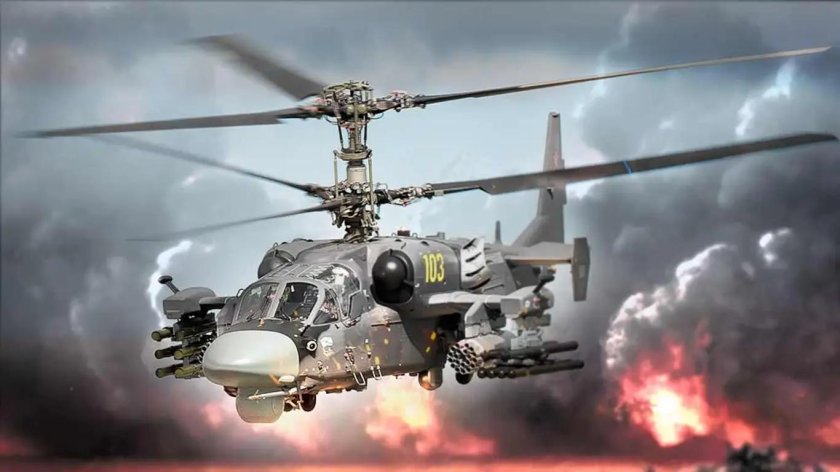 Ка-52 вертолёт подбитый