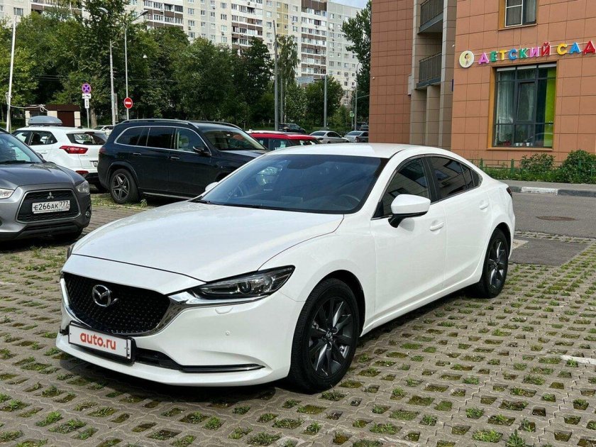 Мазда 6 GJ белая Рестайлинг