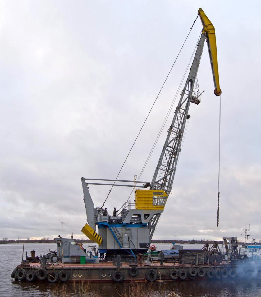 Плавучий кран Ганц 16 т