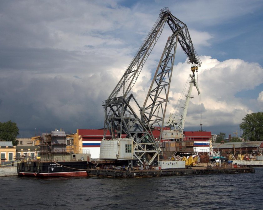 Плавкран Ганц 100 тонн