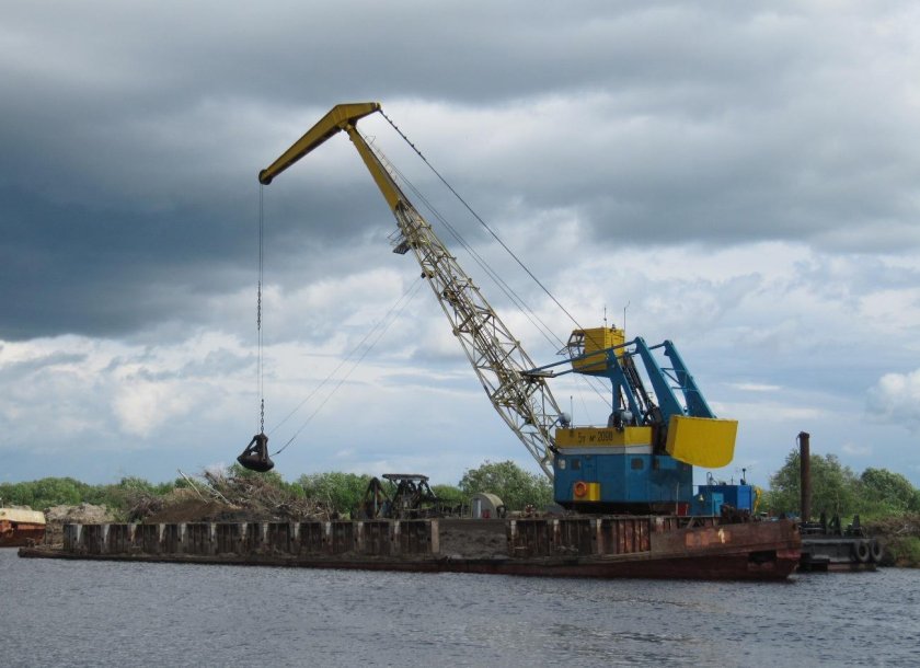 Плавучий кран ганц 16 тонн