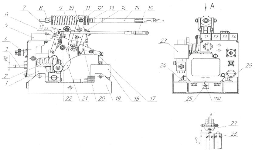 Быстродействующий выключатель электровоза 2эс6