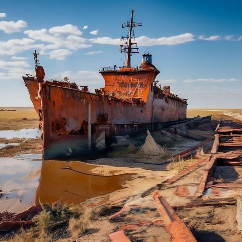 Заброшенные корабли аральское море