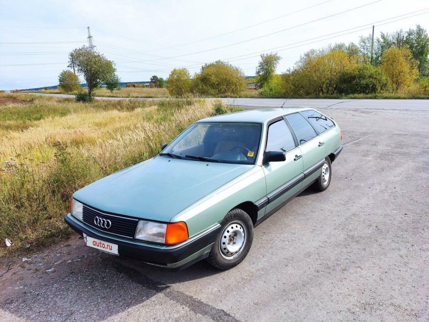 Ауди 100 1990 серо зелёный