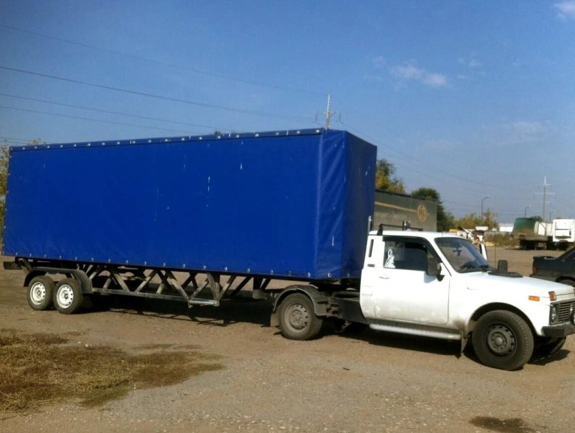ВАЗ 2107 С полуприцепом