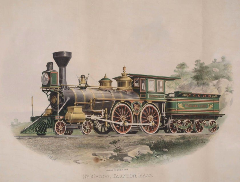 Паровоз 19 века