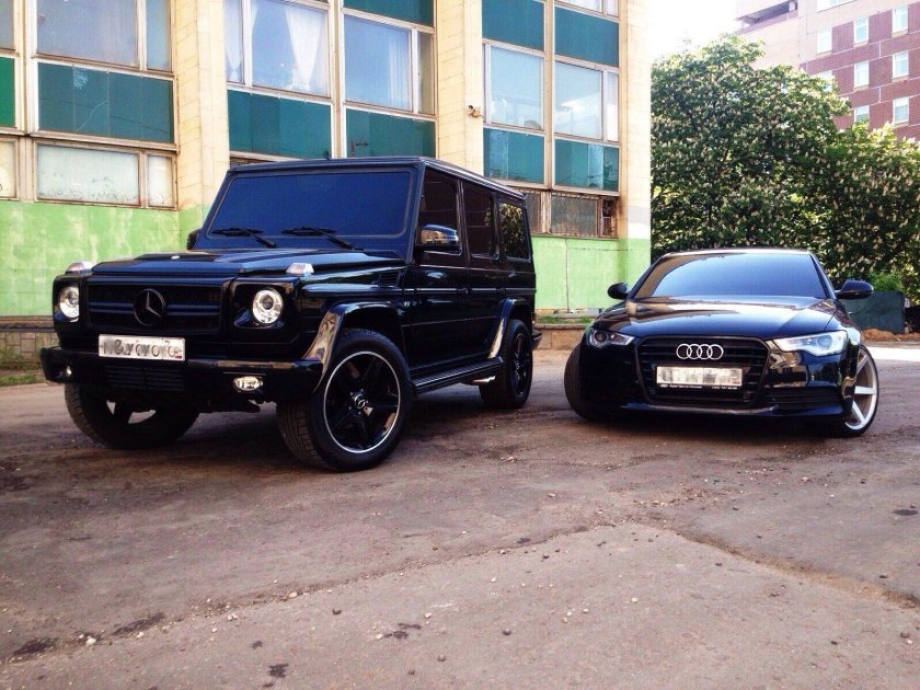 Мерседес Гелик тонированный чёрный