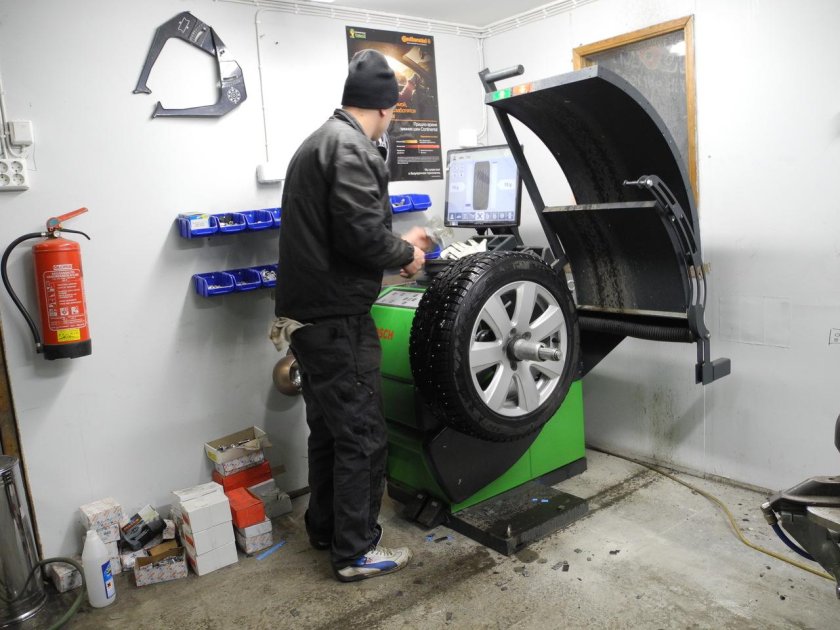 Отбалансировать колесо