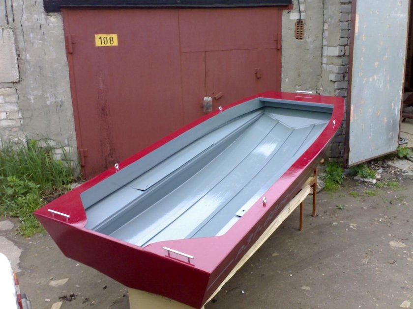 Лодка плоскодонка стеклопластик