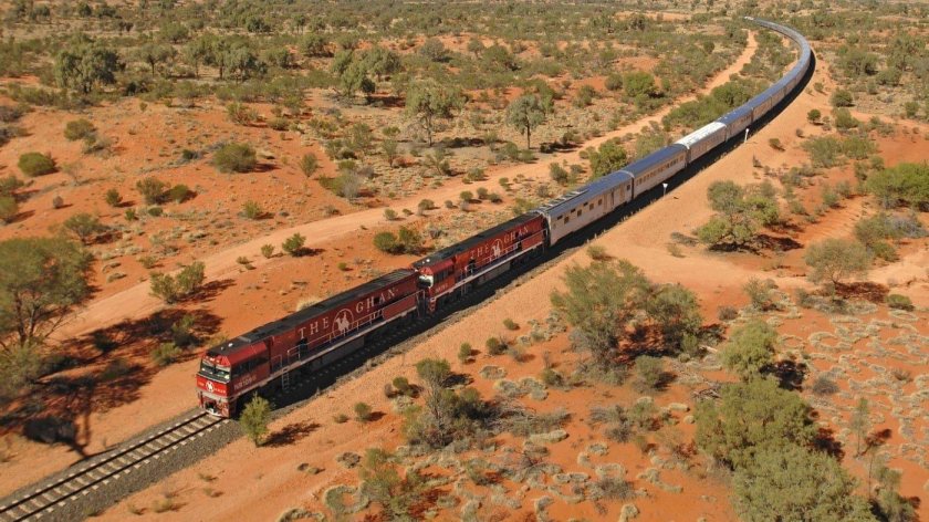 Поезд the Ghan Аделаида-Дарвин