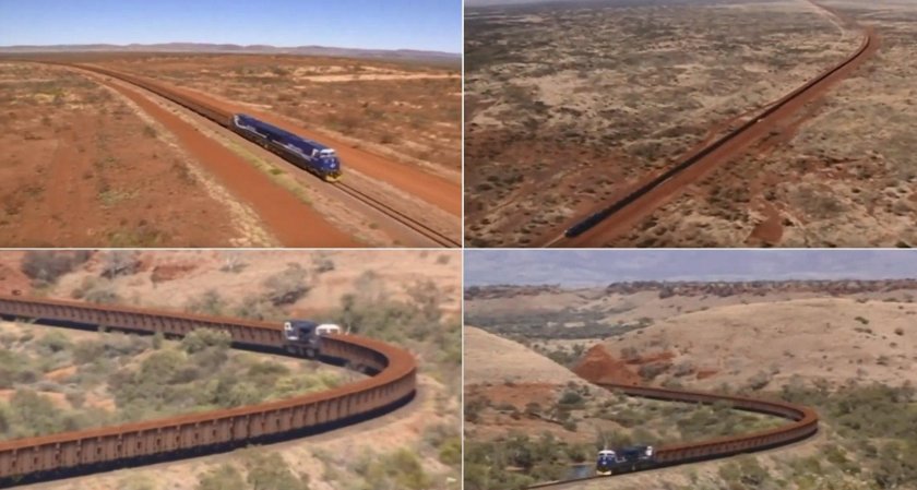 Самый длинный поезд в мире 682 вагона