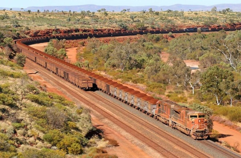 Поезд компании «BHP Billiton»