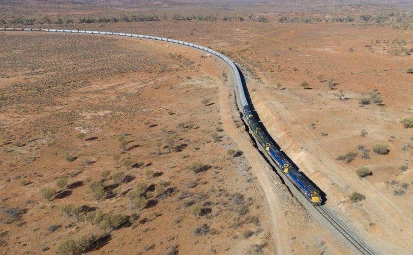 Самый длинный поезд в мире 682 вагона