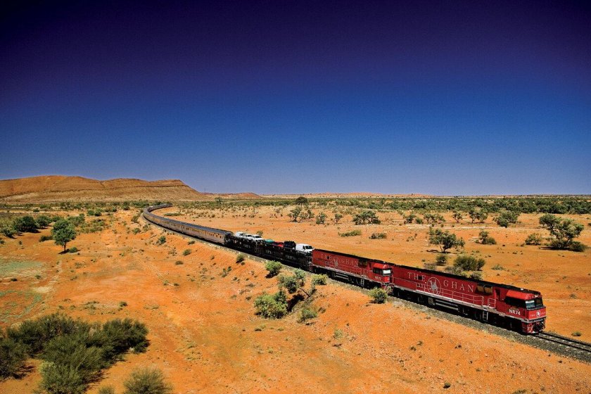 Поезд the Ghan Аделаида-Дарвин