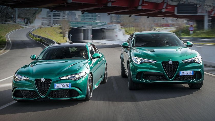 Alfa Romeo Giulia зеленая