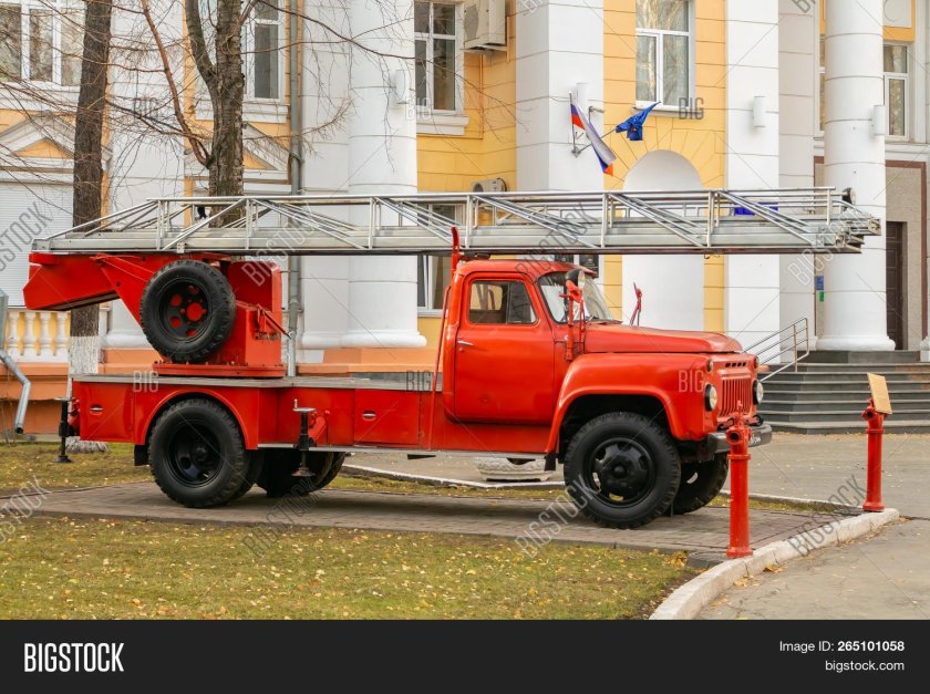 ГАЗ 52 автолестница пожарная