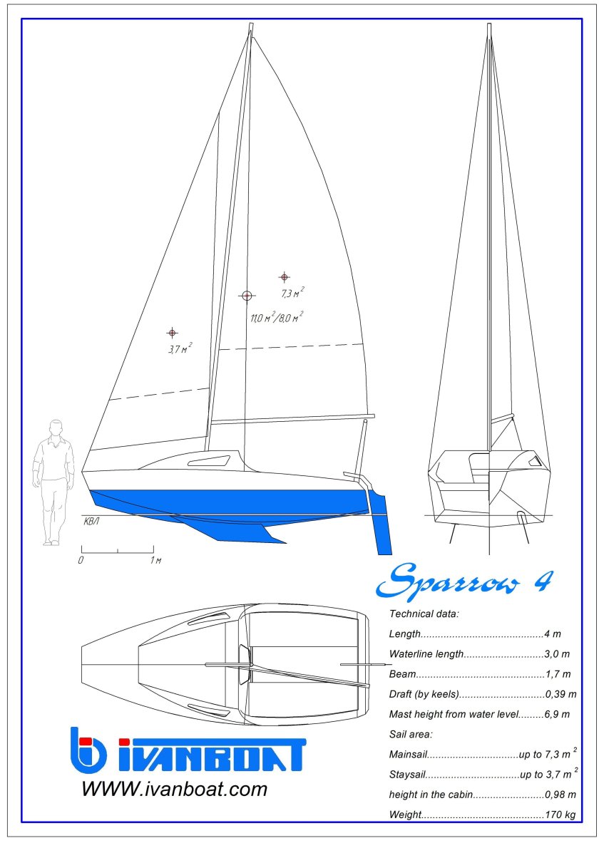 Швертбот Воробей яхта швертбот