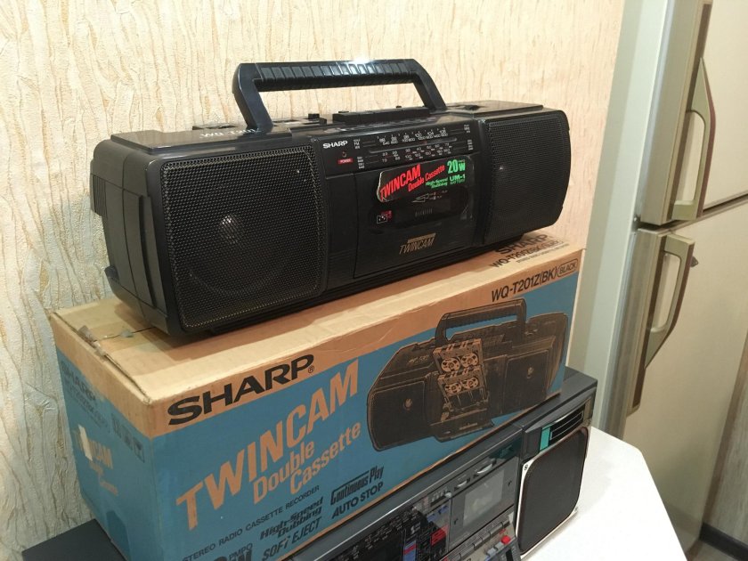Sharp магнитофон двухкассетный