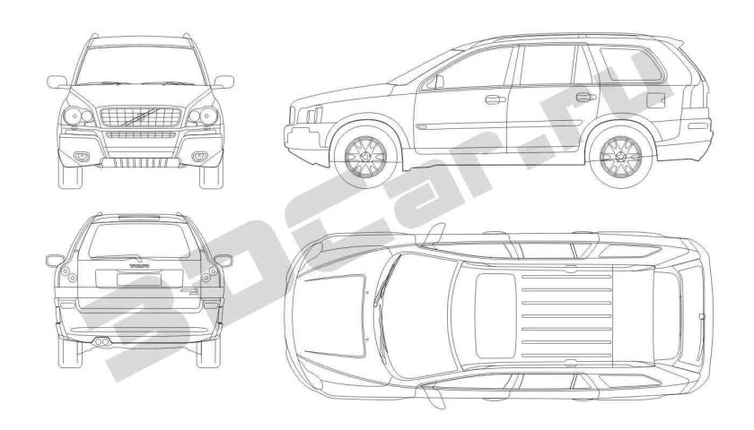 Volvo xc90 габариты кузова