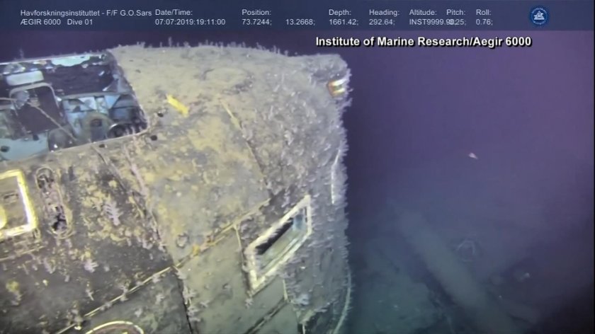 Комсомолец подводная лодка на дне