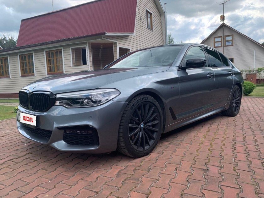 Бмв 5 серая