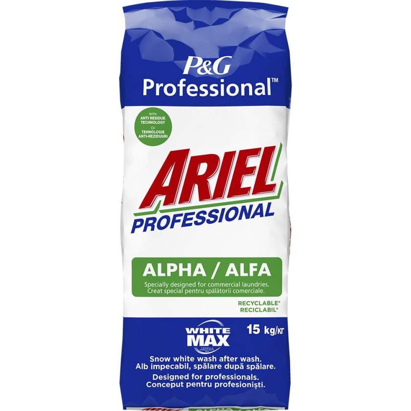 Стиральный порошок ariel alfa professional 15 кг