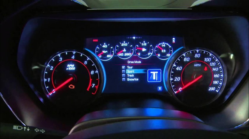 Chevrolet Camaro приборная панель