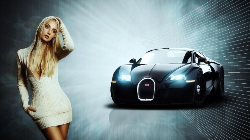 Бугатти девушка