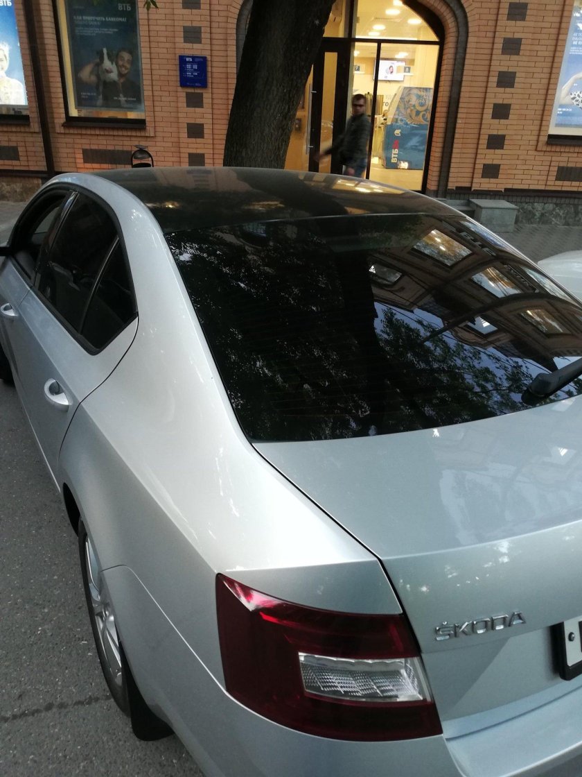 Октавия а5 черная крыша