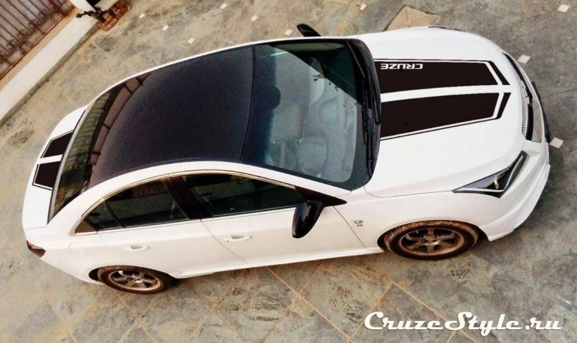 Шевроле Круз белый кузов черная крыша