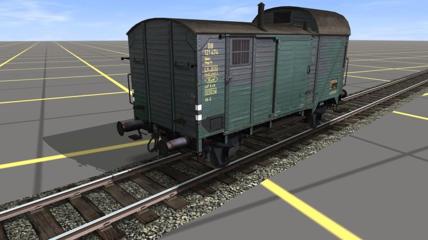 Багажный вагон для Trainz