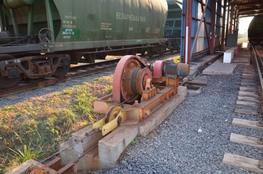 Маневровая лебедка на ЖД