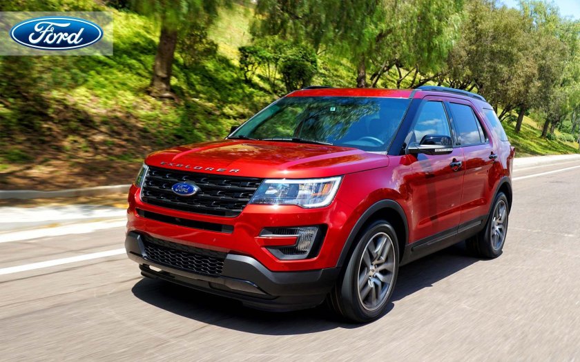 Форд эксплорер красный