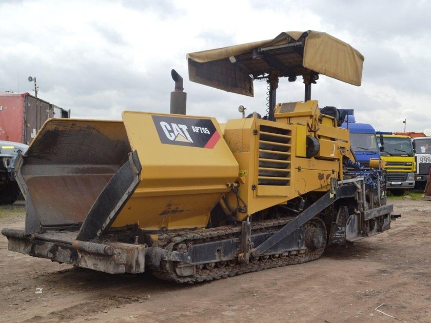 Гусеницы асфальтоукладчик Caterpillar AP-755