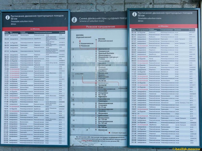 Расписание электричек