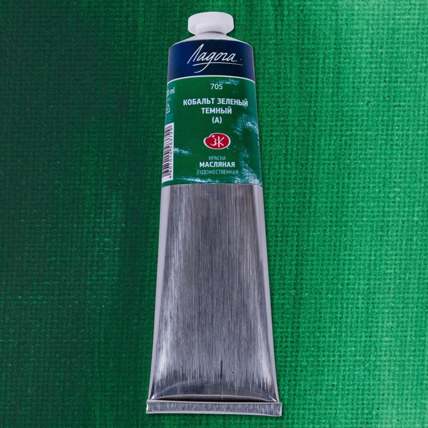 Краска акриловая гамма зеленая виридоновая