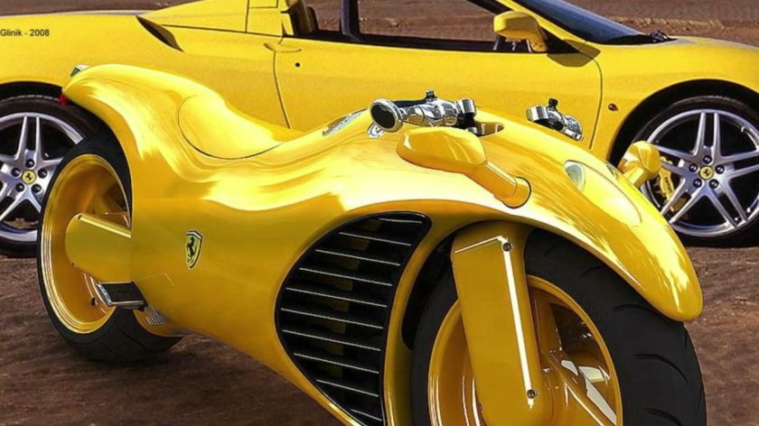 Мотоцикл Lamborghini v4 1000 caramelo