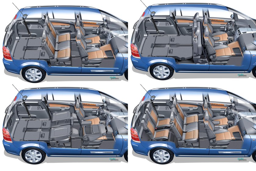 Опель Зафира 7 мест