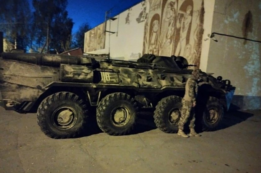 БТР проехала по человеку