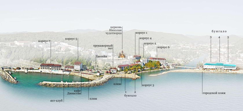 База отдыха Торнадо Новомихайловский корпуса