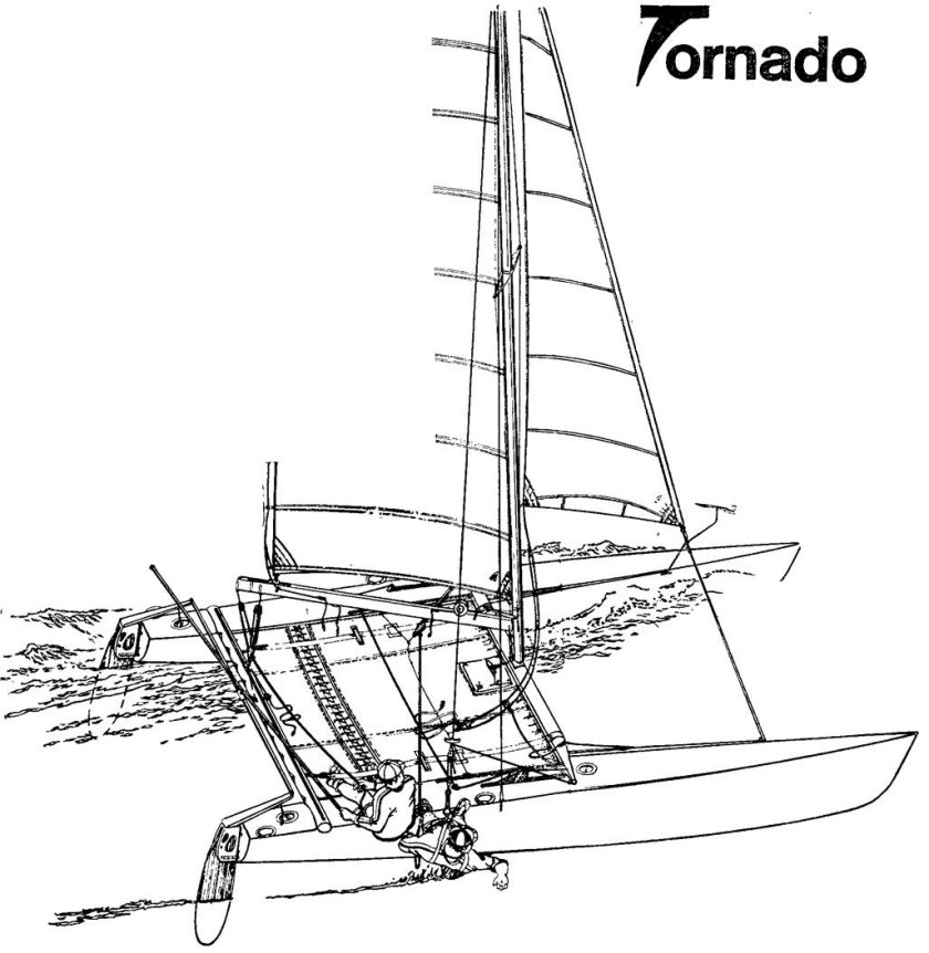 Парусный катамаран Торнадо чертежи