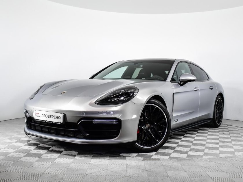 Порше панамера серый
