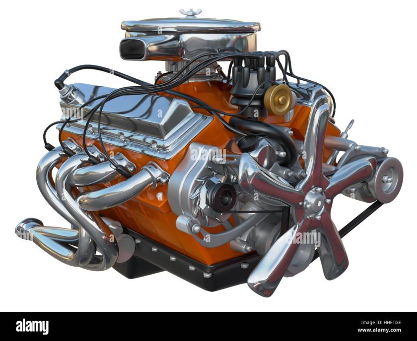 Нижневальный двигатель v8