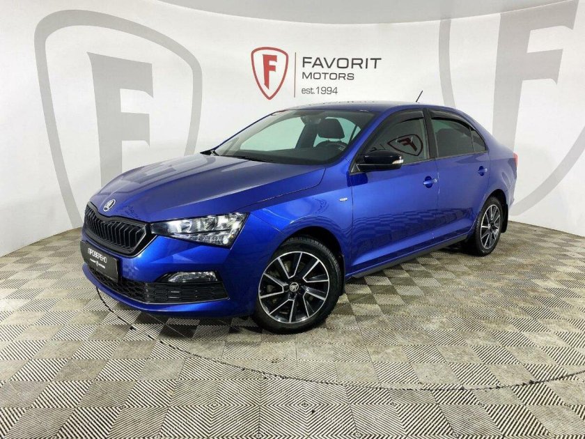 Skoda rapid 2020 синий