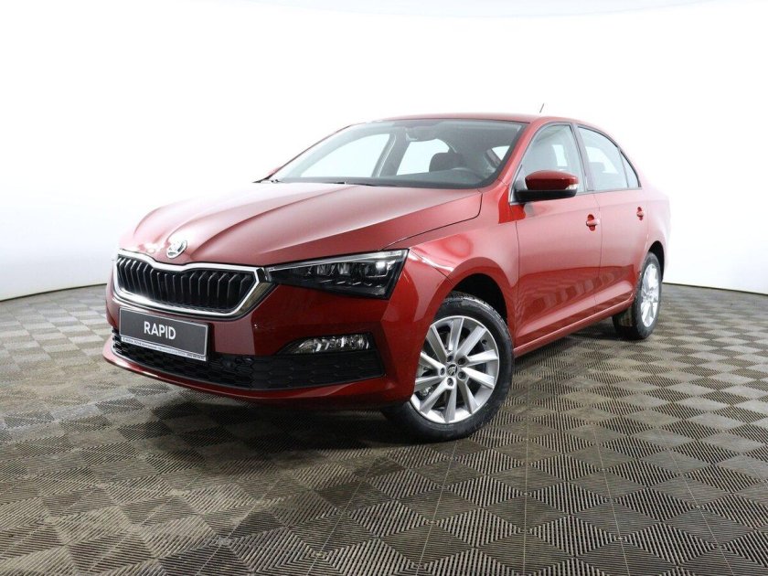 Шкода Рапид 2022 красная